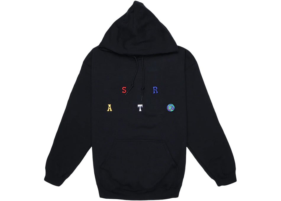 Travis Scott Astroworld Scattered Hoodie Black