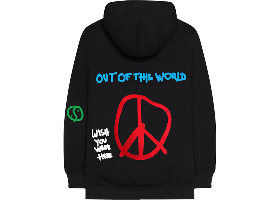 Travis Scott Astroworld World Peace Hoodie Black