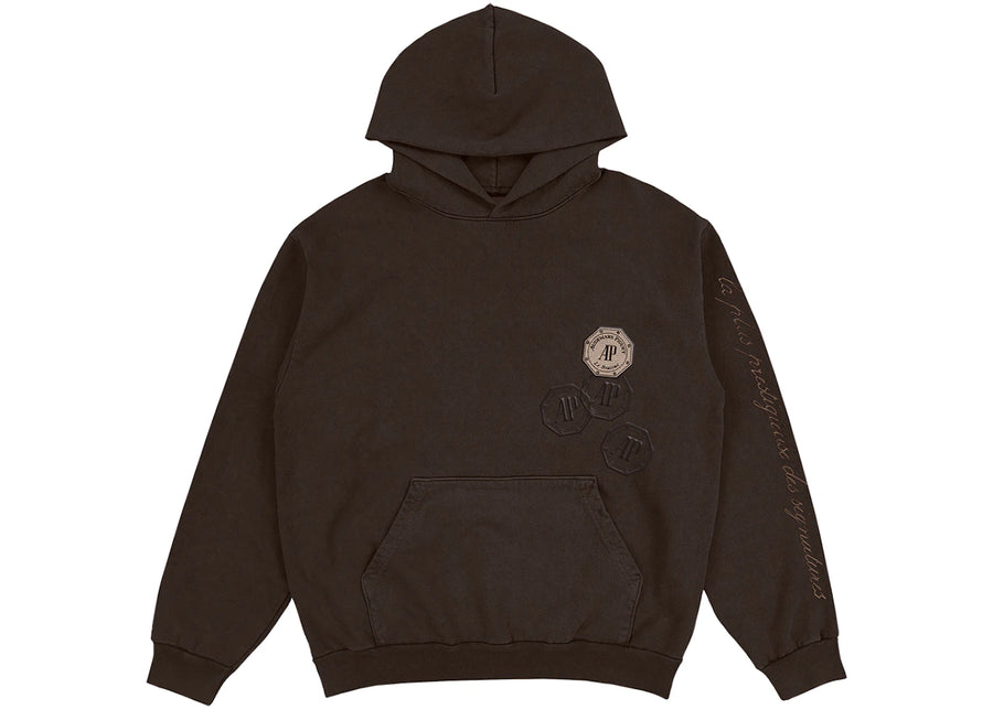 Sweat à capuche Travis Scott CJ x Audemars Piguet, marron foncé