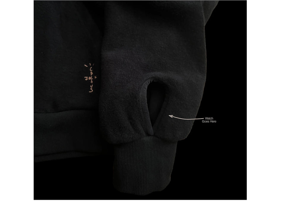 Travis Scott CJ x Audemars Piguet Split Logo Zip Up Hoodie Black