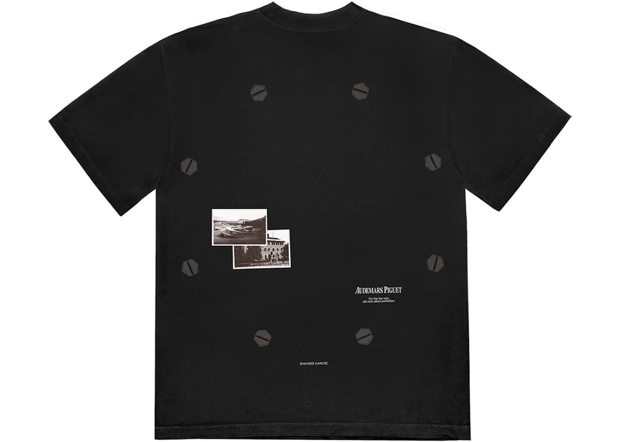 T-shirt vintage noir Travis Scott CJ x Audemars Piguet
