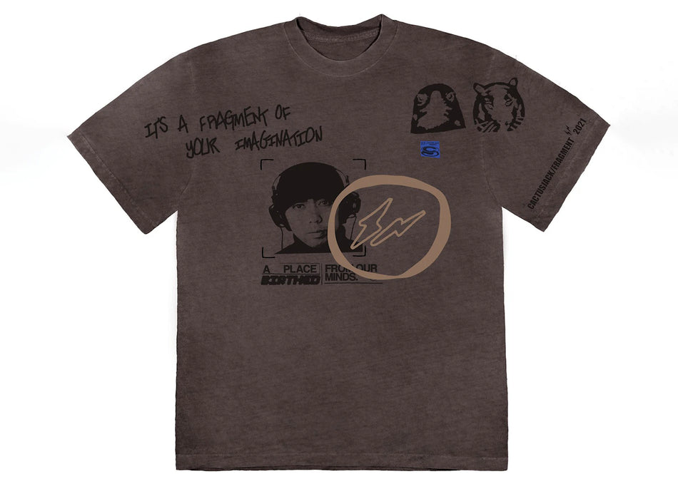 Travis Scott Cactus Jack For Fragment Hiroshi Tee Brown Pepper