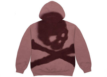 Sweat à capuche zippé Travis Scott Cactus Jack For Mastermind Skull, rouge délavé