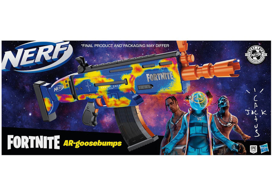 Travis Scott Cactus Jack Fortnite AR Goosebumps Pistolet à fléchettes Nerf Elite