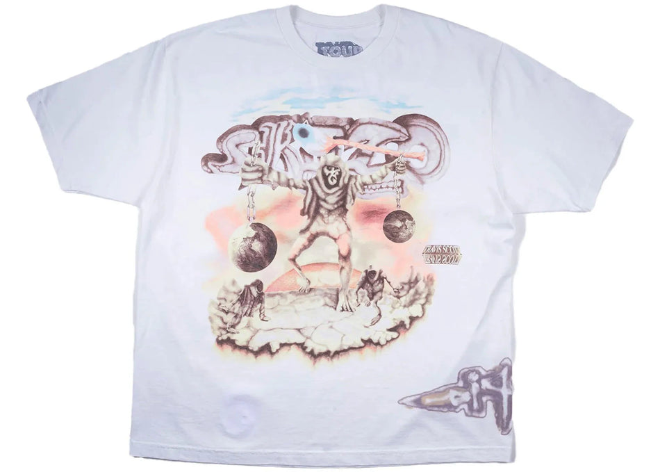 Travis Scott Cactus Jack Utopia Tour Skitzo Circus Maximus Tee White