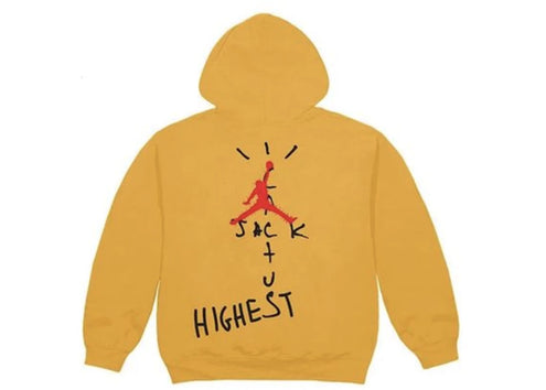 Travis Scott Jordan Cactus Jack Highest Hoodie Gold