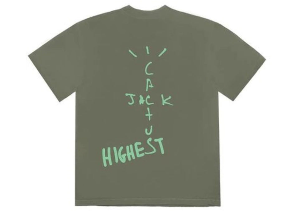 Travis Scott Jordan Cactus Jack Highest T Shirt Olive