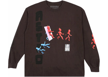T-shirt à manches longues Travis Scott Otherside marron