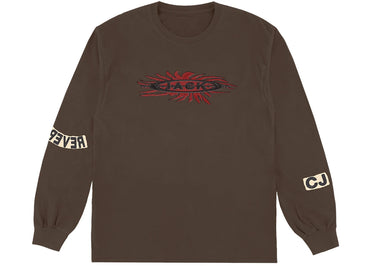 T-shirt à manches longues marron Travis Scott Reverse Jack