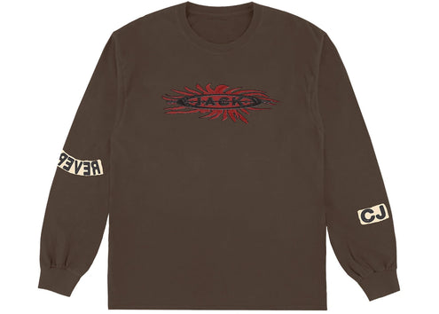 Travis Scott Reverse Jack Long Sleeve T-shirt Brown
