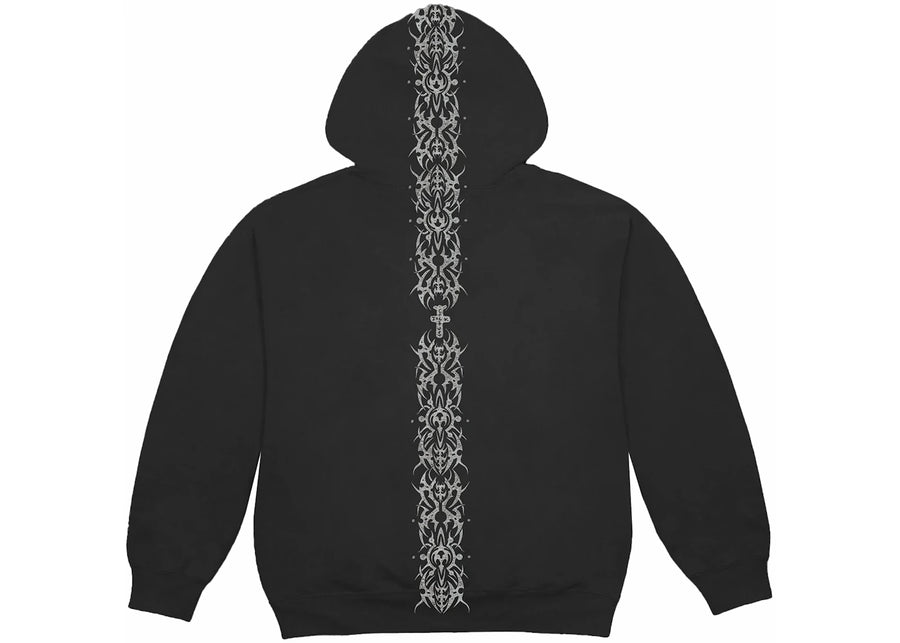 Sweat à capuche noir Travis Scott à clous