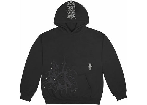 Travis Scott Studded Pullover Hoodie Black