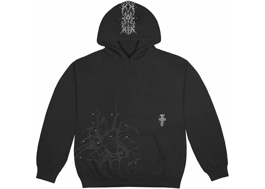 Sweat à capuche noir Travis Scott à clous