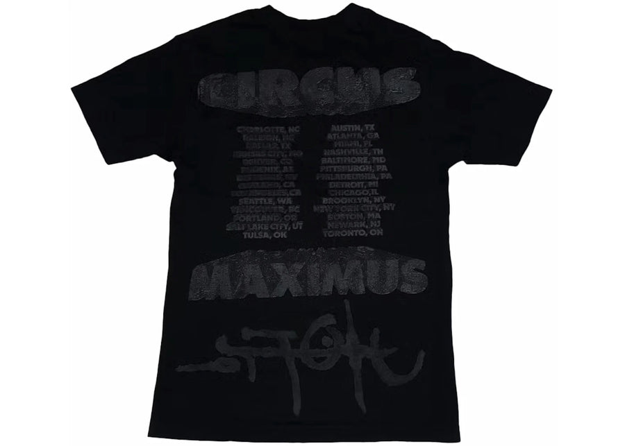 T-shirt noir Travis Scott Utopia Circus Maximus Tour II 2023