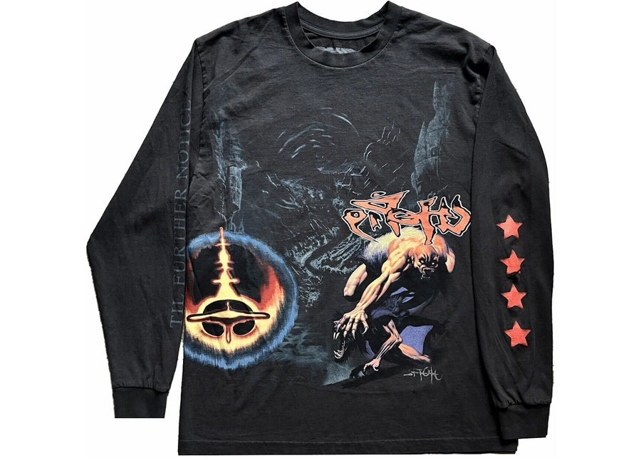 T-shirt manches longues noir Travis Scott Utopia Circus Maximus Tour 2023