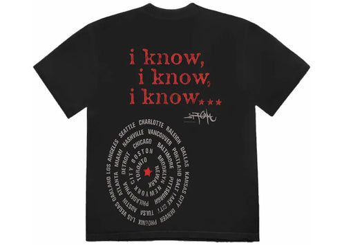 Travis Scott Utopia Circus Maximus 2023 Tour Tee Black