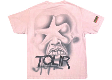 T-shirt rose Travis Scott Utopia Circus Maximus à étoile