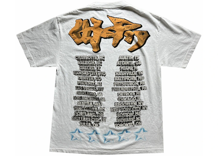 T-shirt blanc Travis Scott Utopia Tour Skitzo Circus Maximus