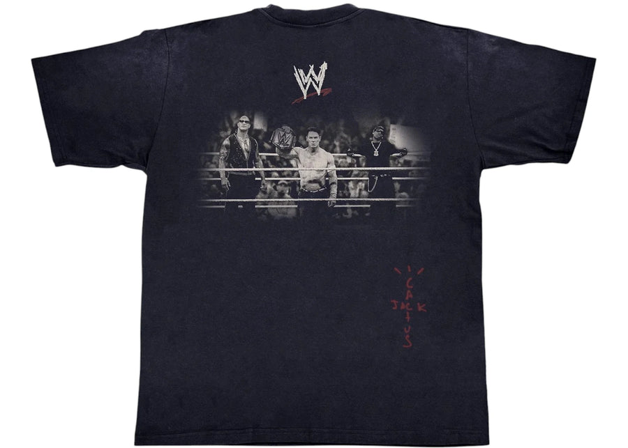 T-shirt noir Travis Scott « Le catch, c'est du sérieux »