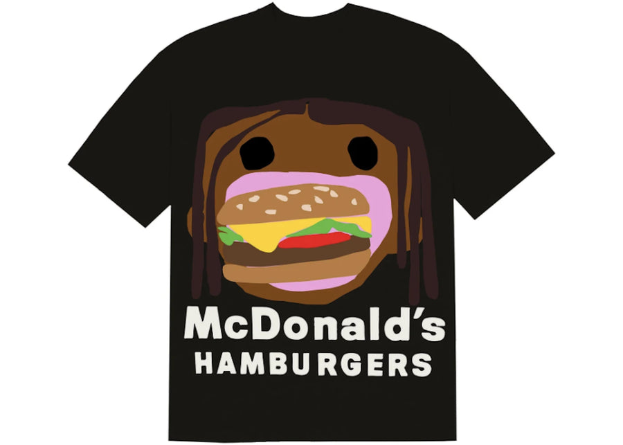 T-shirt noir Travis Scott x CPFM 4 CJ Burger Mouth