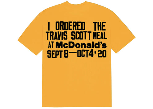 Travis Scott x CPFM 4 CJ Burger Mouth T-Shirt Gold