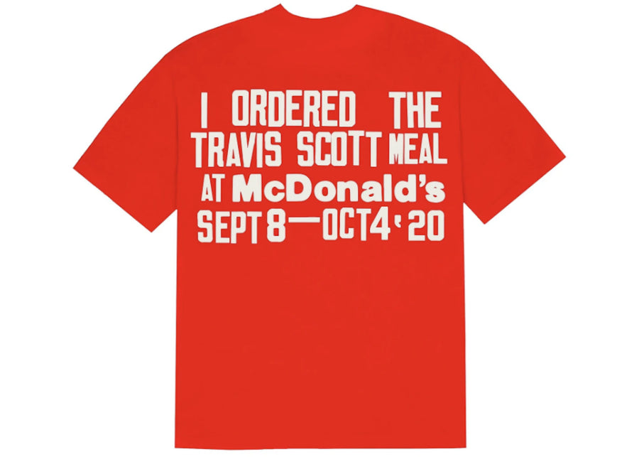 T-shirt rouge Travis Scott x CPFM 4 CJ Burger Mouth