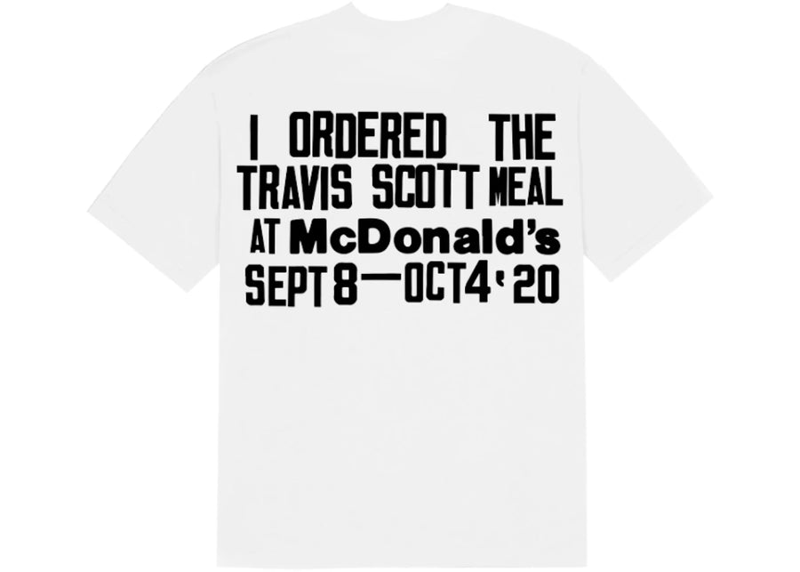 T-shirt blanc Travis Scott x CPFM 4 CJ Burger Mouth