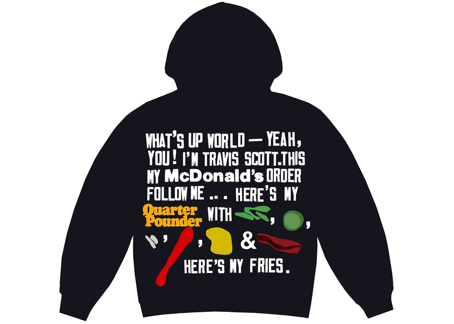 Sweat à capuche noir Travis Scott x CPFM 4 CJ Script