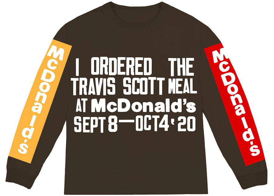 T-shirt à manches longues marron Travis Scott x CPFM 4 CJ Souvenir