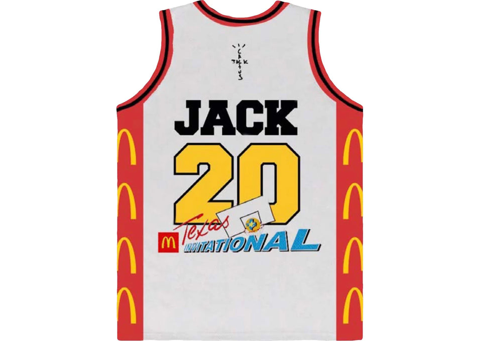 Travis Scott x McDonald's Cactus Jack All American Jersey White