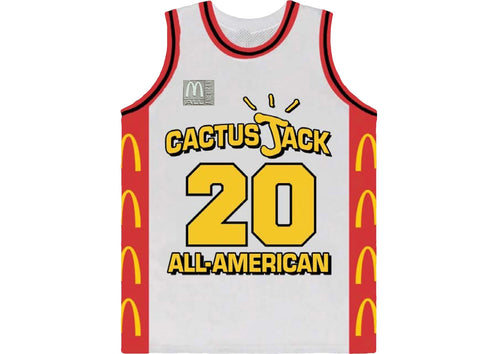 Travis Scott x McDonald's Cactus Jack All American Jersey White