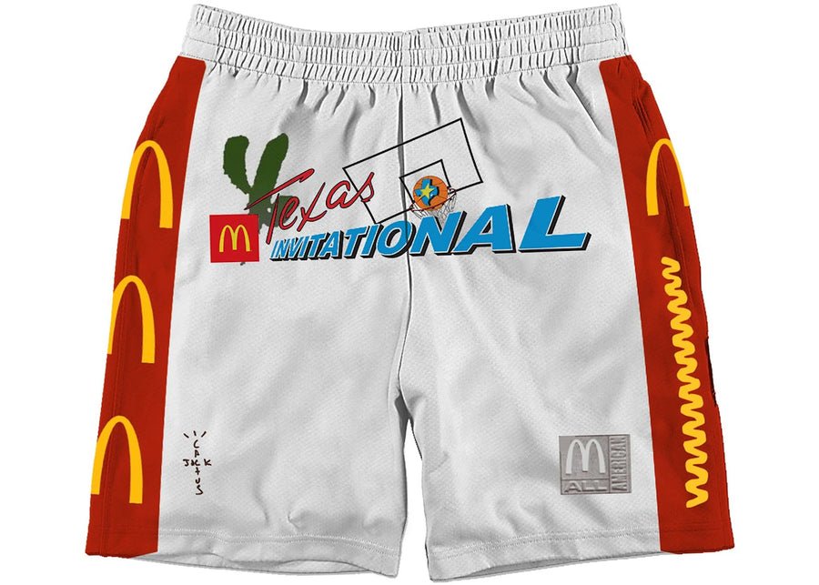 Short blanc Travis Scott x McDonald's Cactus Jack All American