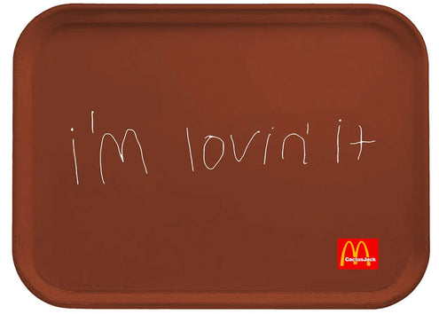 Travis Scott x McDonalds I'm Lovin' It Lunch Tray