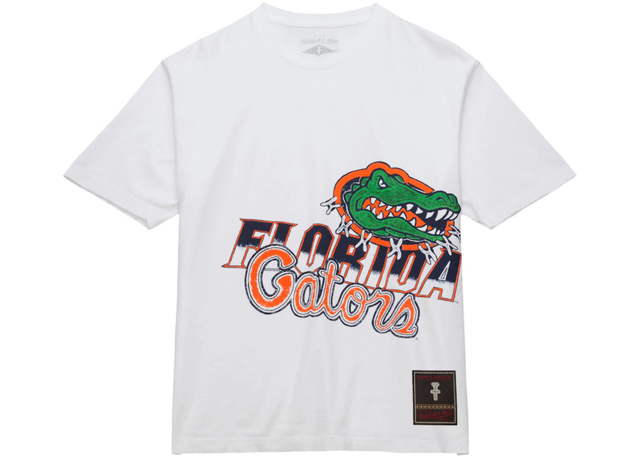 T-shirt blanc Travis Scott x Mitchell &amp; Ness Florida Gators dessiné à la main