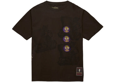 Travis Scott x Mitchell & Ness LSU Tigers Seal T-Shirt Brown