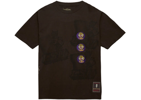 Travis Scott x Mitchell & Ness LSU Tigers Seal T-Shirt Brown