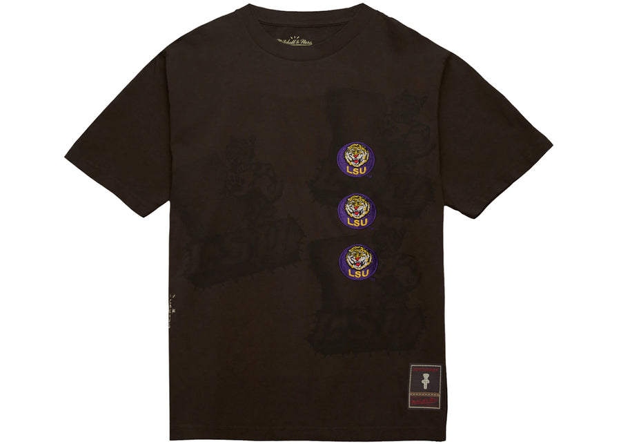 T-shirt marron Travis Scott x Mitchell &amp; Ness LSU Tigers Seal
