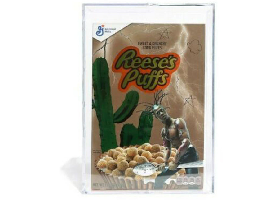 Coffret en édition limitée Travis Scott x Reese's Puffs Cereal avec étui en acrylique (Ne convient pas à la consommation humaine)