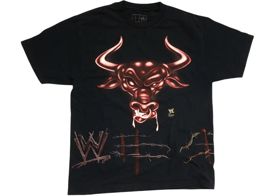T-shirt noir Travis Scott x WWE Know Your Role The Rock