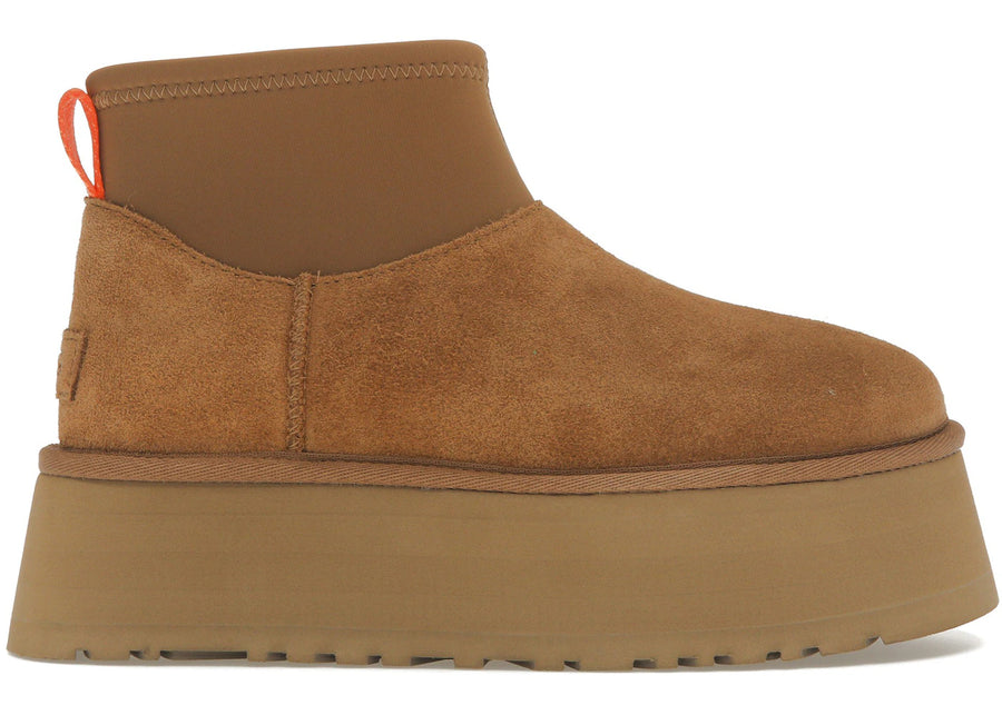 Bottes UGG Classic Mini Dipper couleur châtaigne (Femme)