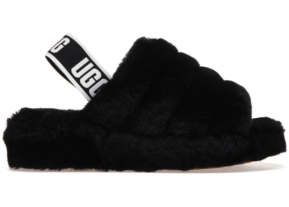 UGG Fluff Yeah Slide Black (Women's)