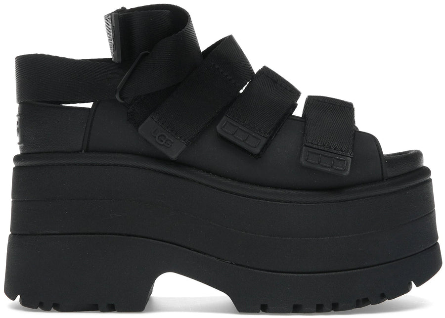 Sandales à plateforme UGG GoldenRise noires (femme)