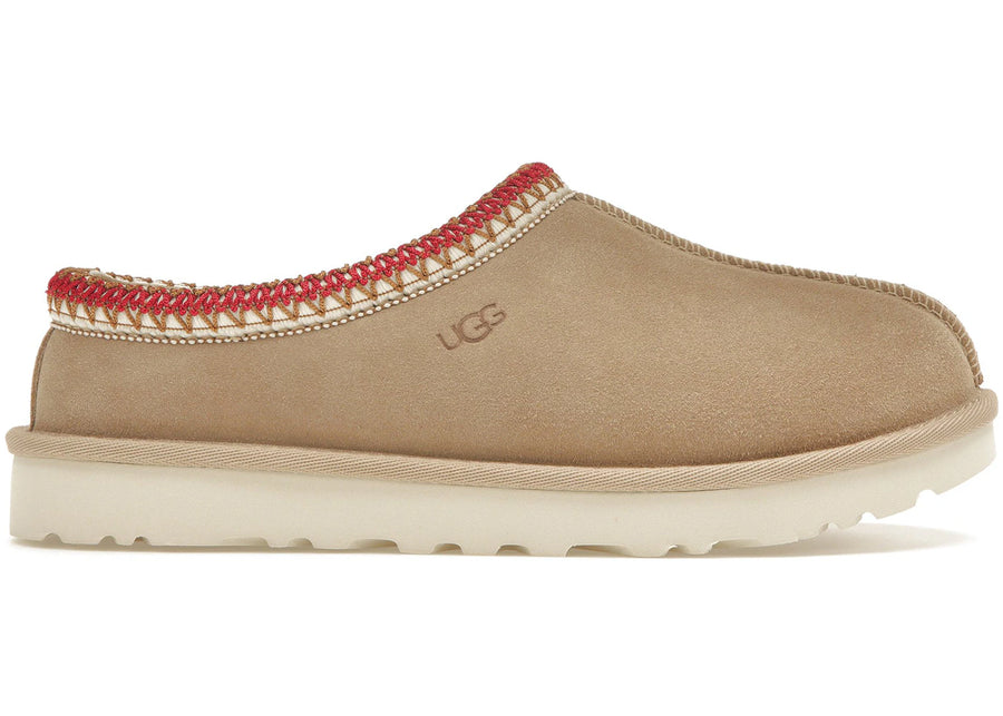 Pantoufles UGG Tasman couleur sable cerise foncé (Femme)