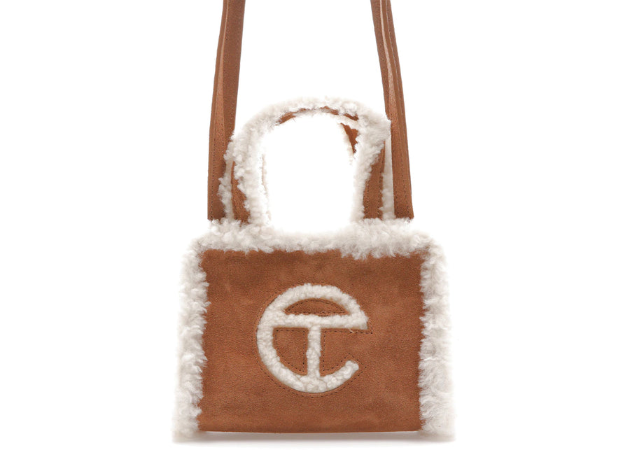 Sac cabas Telfar x UGG, petit modèle, couleur châtaigne