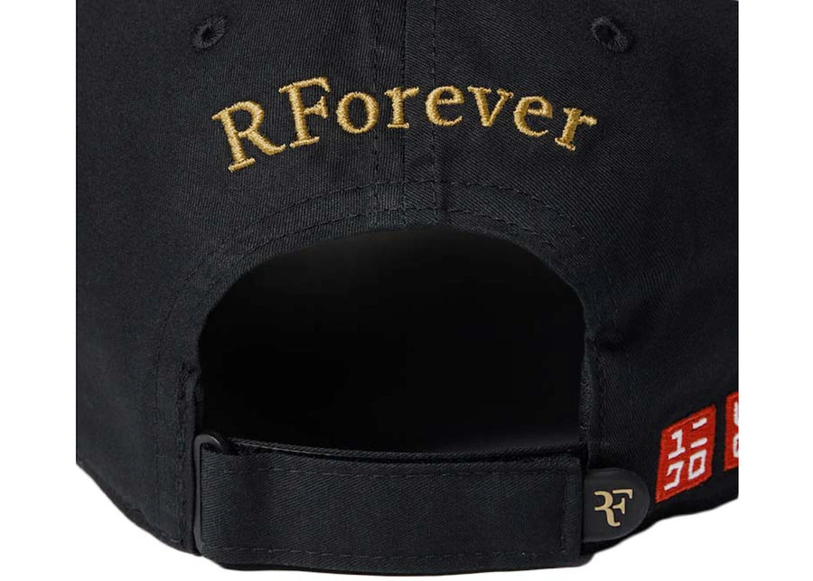 Casquette commémorative Uniqlo Roger Federer (RF) noire et or