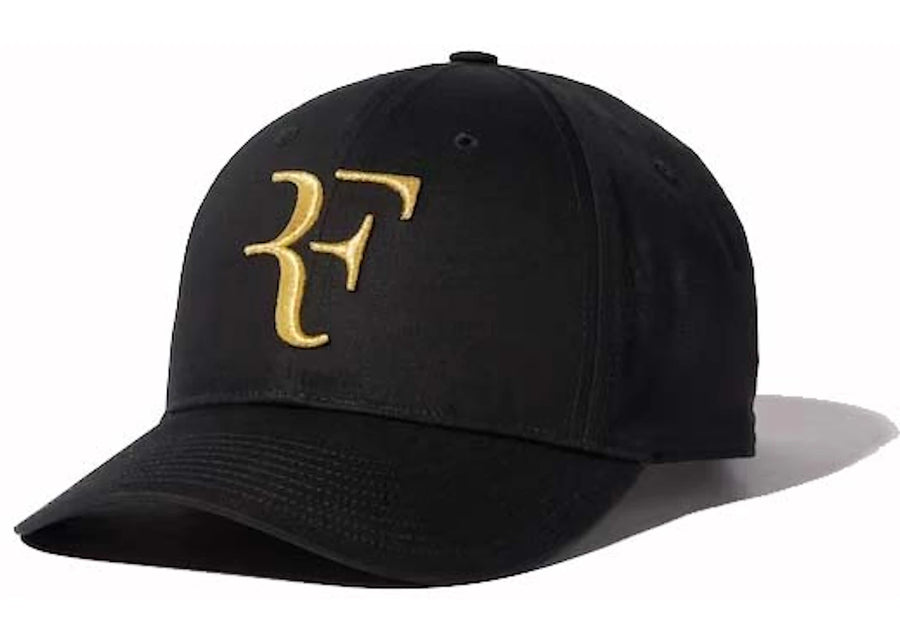 Casquette commémorative Uniqlo Roger Federer (RF) noire et or