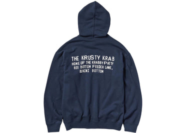 Sweat à capuche Uniqlo x CPFM Bob l'éponge bleu marine