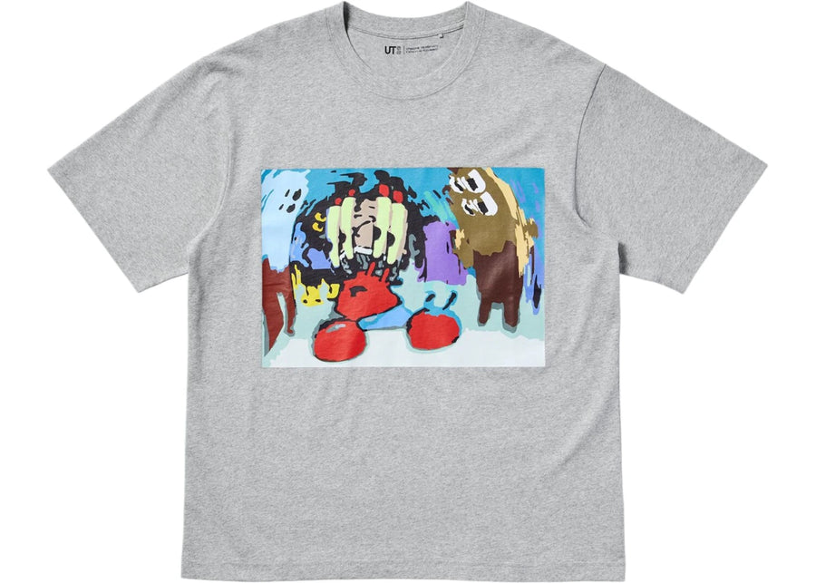 T-shirt graphique Uniqlo x CPFM Bob l'éponge UT gris