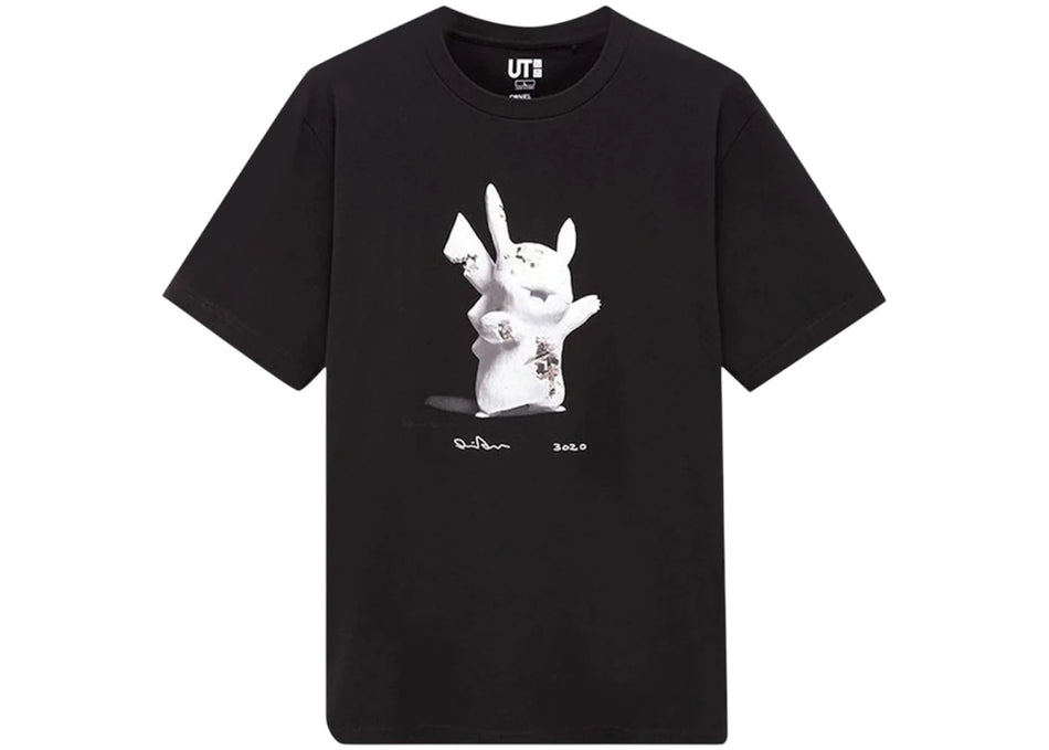 Uniqlo x Daniel Arsham x Pokemon Pikachu Tee Black