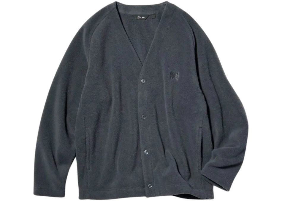 Uniqlo x Needles Fleece Cardigan Dark Grey